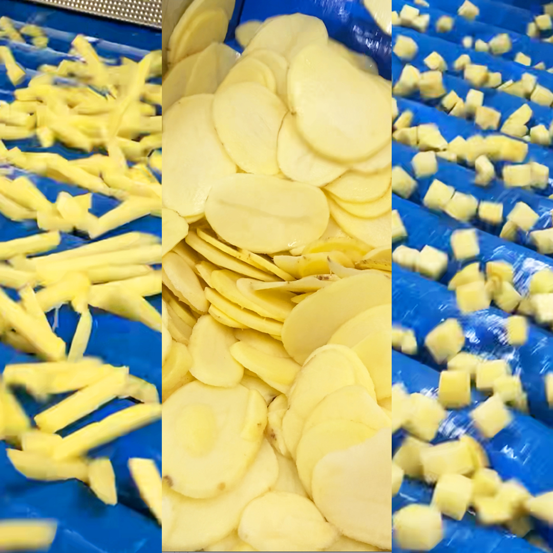 Frites Cubes Tranches